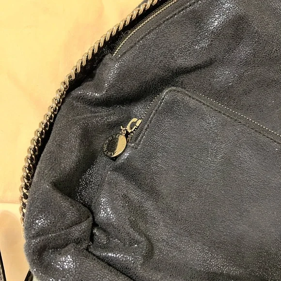 Stella McCartney Blue Falabella Backpack Bag Purse